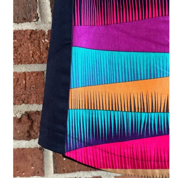 Trina Turk Colorful Abstract Stripe Sheath Dress Size 0 - Picture 4 of 6